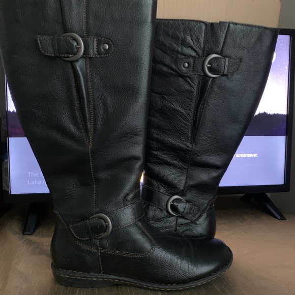 B.O.C Black Knee-High Riding Boots. - Picture 3 of 8